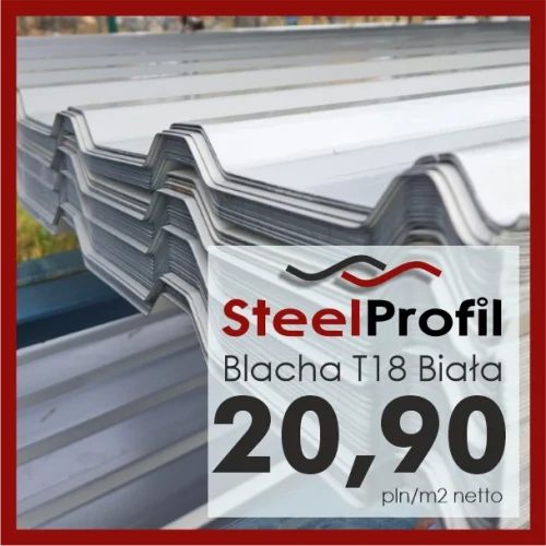 blacha T18 biała