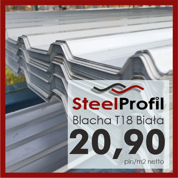 blacha T18 biała