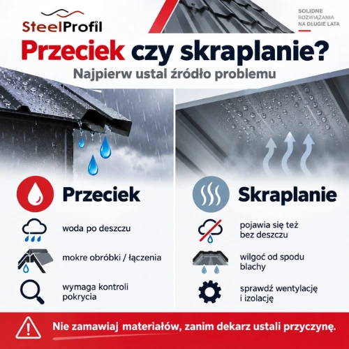 dach z blachy przecieka dach z blachy przecieka