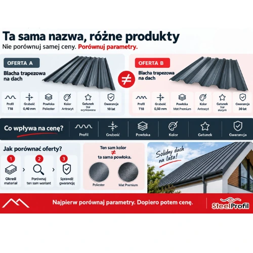 Blacha trapezowa na dach od SteelProfil Blacha trapezowa na dach od SteelProfil